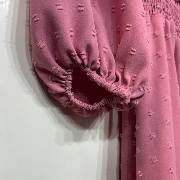 Pink Western Ruffle Mini Dress - Picture 5 of 6